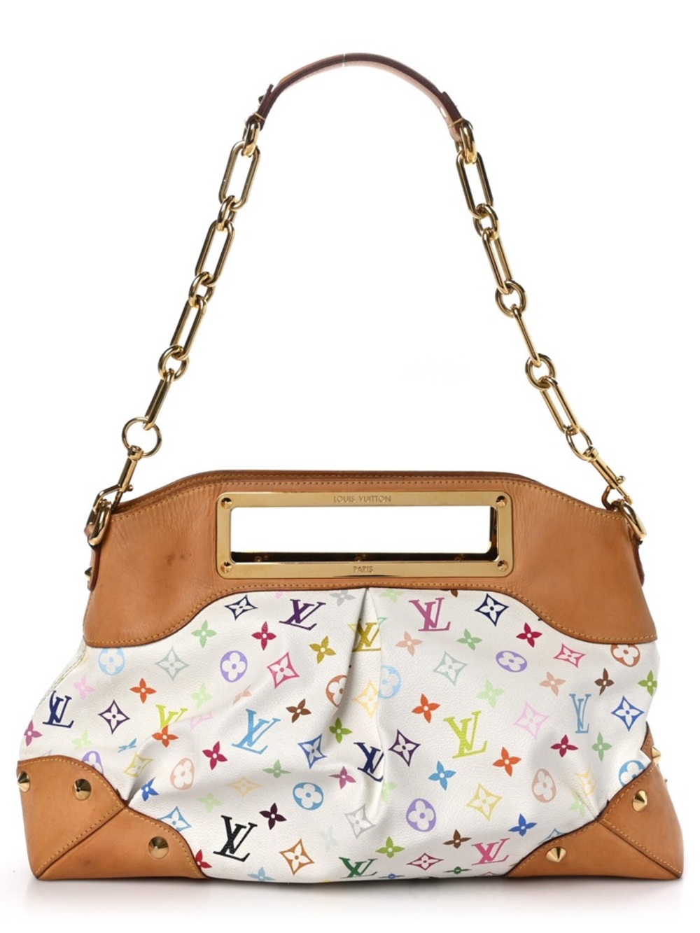Louis‎ Vuitton White Multicolor Monogram Judy GM - Picture 1 of 16